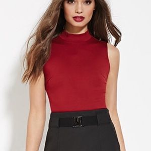 Forever 21 mock neck crop top